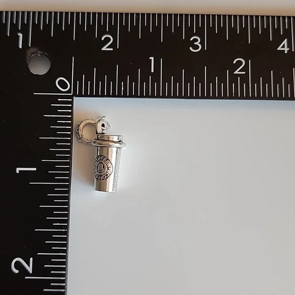 Coffee Cup  Charm for European Style Bracelets Fits Pandora Systems - Picture 6 of 6